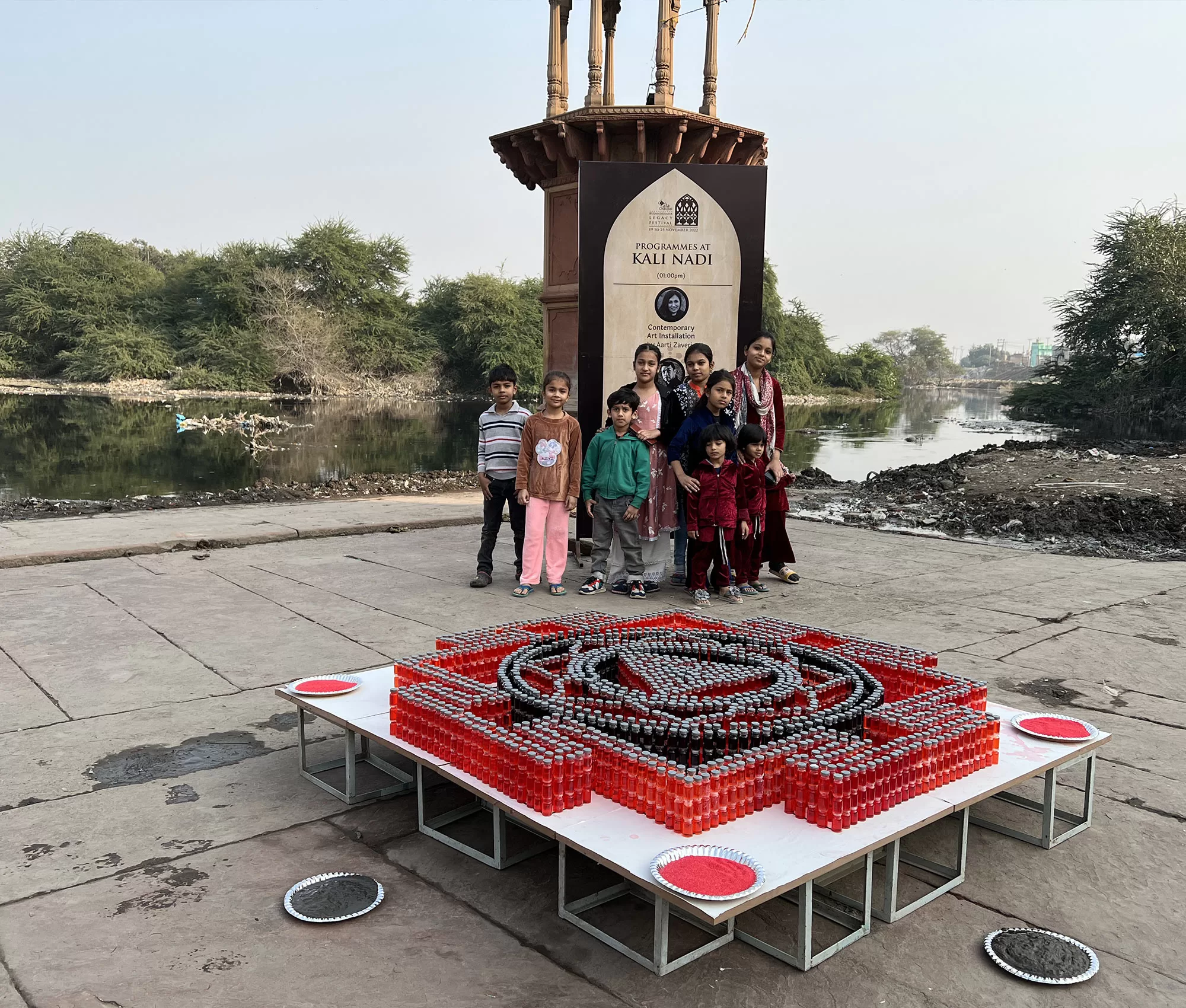 Bulandshahr Kali Nadi Yantra Installation by Aarti Zaveri